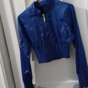 Royal blue moto jacket
